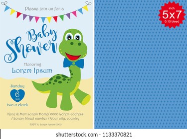 Baby Shower Boy, Invitation Template, Baby Shower Invite, Baby Shower Printable, Editable, Dinosaur Baby Shower, Template