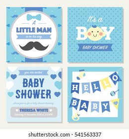 Baby Shower Boy Invitation Template