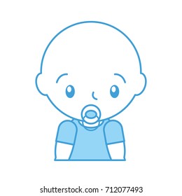 baby shower boy with pacifier celebration image