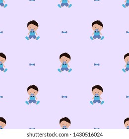 Baby Shower it's a boy seamless pattern