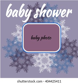 baby shower boy,little man invitation template vector,illustration with heart and flower