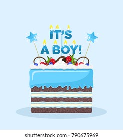 Baby Shower Cake: It's a boy!