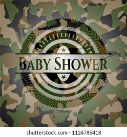 Baby Shower camo emblem