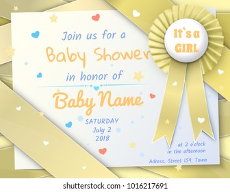 Baby Shower Card.