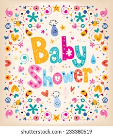 Baby Shower Card Stock Vector (Royalty Free) 233380519 | Shutterstock