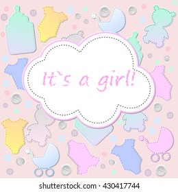 Baby shower card. 