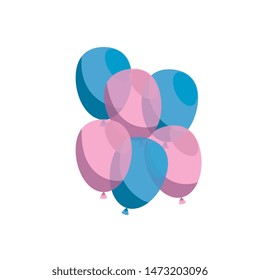 baby shower card with balloons helium