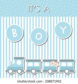 Baby Shower Card - Boy