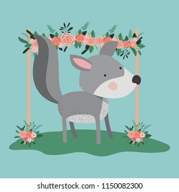 baby shower card with cute dog