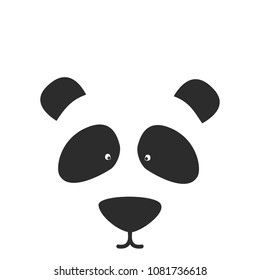 Baby shower card with cute panda.Vector illustration.
