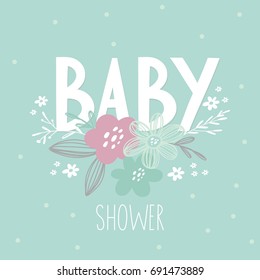 Baby Shower card design. 