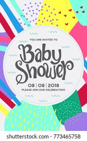 Baby Shower Card Design.