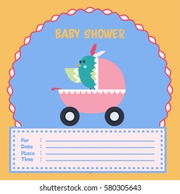 Baby shower card design template