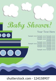 baby shower card design. vector illustration