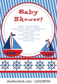 baby shower card design. vector illustration