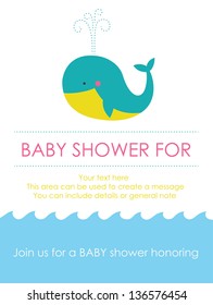 baby shower card design. vector illustration