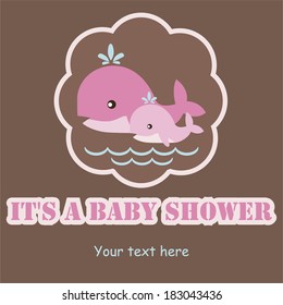 baby shower card design. vector illustration