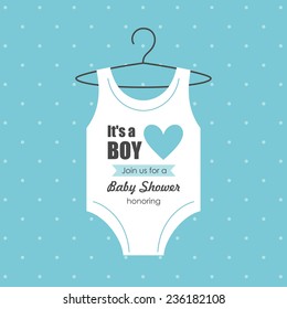 baby shower card design. vector illustration