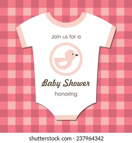 baby shower card design. vector illustration
