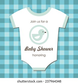 baby shower card design. vector illustration