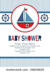 baby shower card design. vector illustration