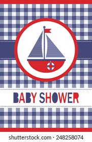 baby shower card design. vector illustration