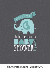 baby shower card design. vector illustration