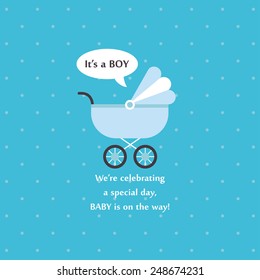 baby shower card design. vector illustration