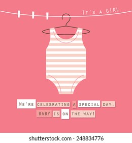 baby shower card design. vector illustration