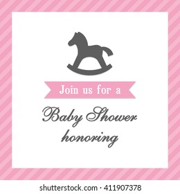 baby shower card design vector illustration