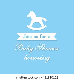 baby shower card design vector illustration