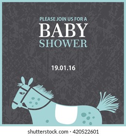 baby shower card design. vector illustration