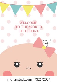 baby shower card design. vector illustration

