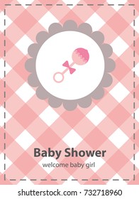 baby shower card design. vector illustration

