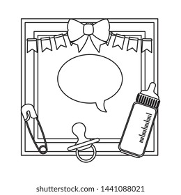 baby shower card frame invitation