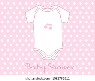 Baby shower card (girl)