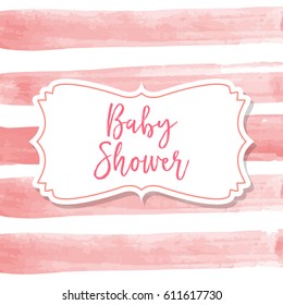 baby shower card, illustration in vector format