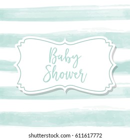 baby shower card, illustration in vector format