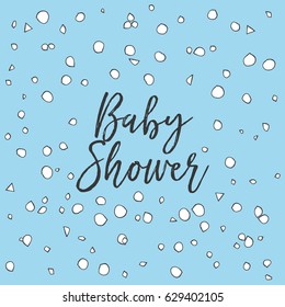 baby shower card, illustration in vector format