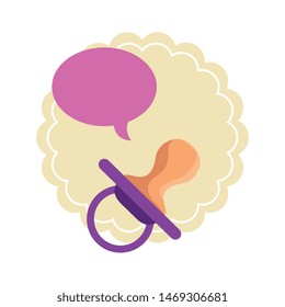 baby shower card with pacifier