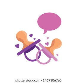 baby shower card with pacifier