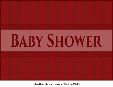 Baby Shower card or poster