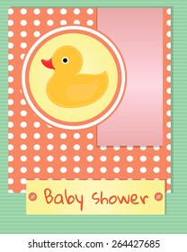 Baby shower card template