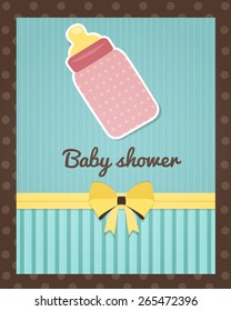Baby shower card template
