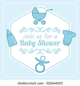 Baby shower card template