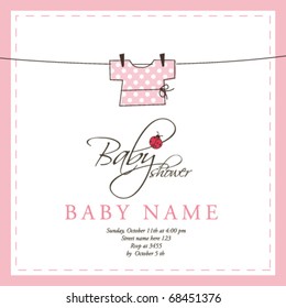 Baby shower - card template