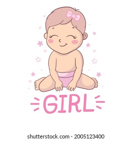 Baby Shower Card Template. Baby Shower Invite with Baby