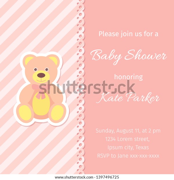 baby girl welcome party invitation