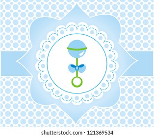 Baby shower card/Vector illustration