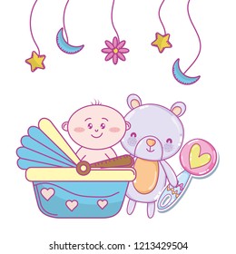 Baby shower cartoon